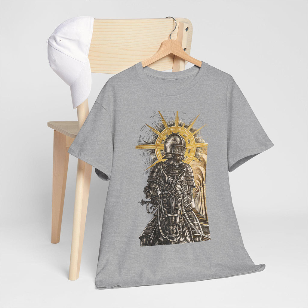 Castlecore Sun Knight Graphic Tee: Medieval Fantasy T-Shirt