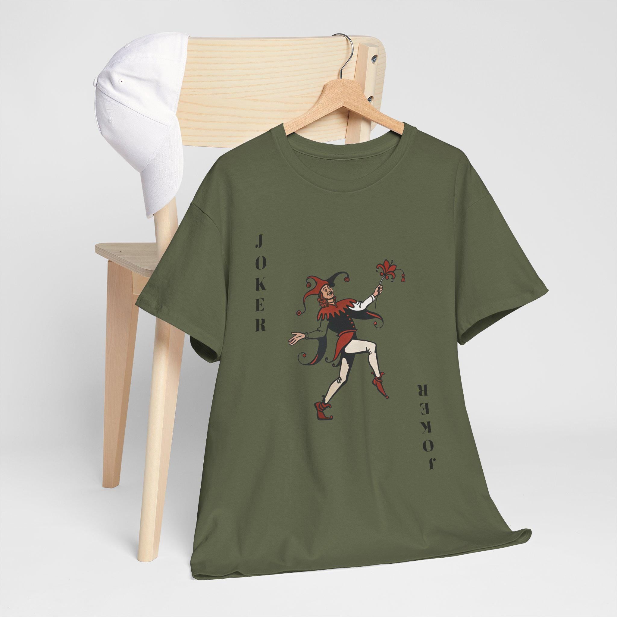 Joker Jester Graphic Tee: Medieval Fantasy Castlecore Cotton Top