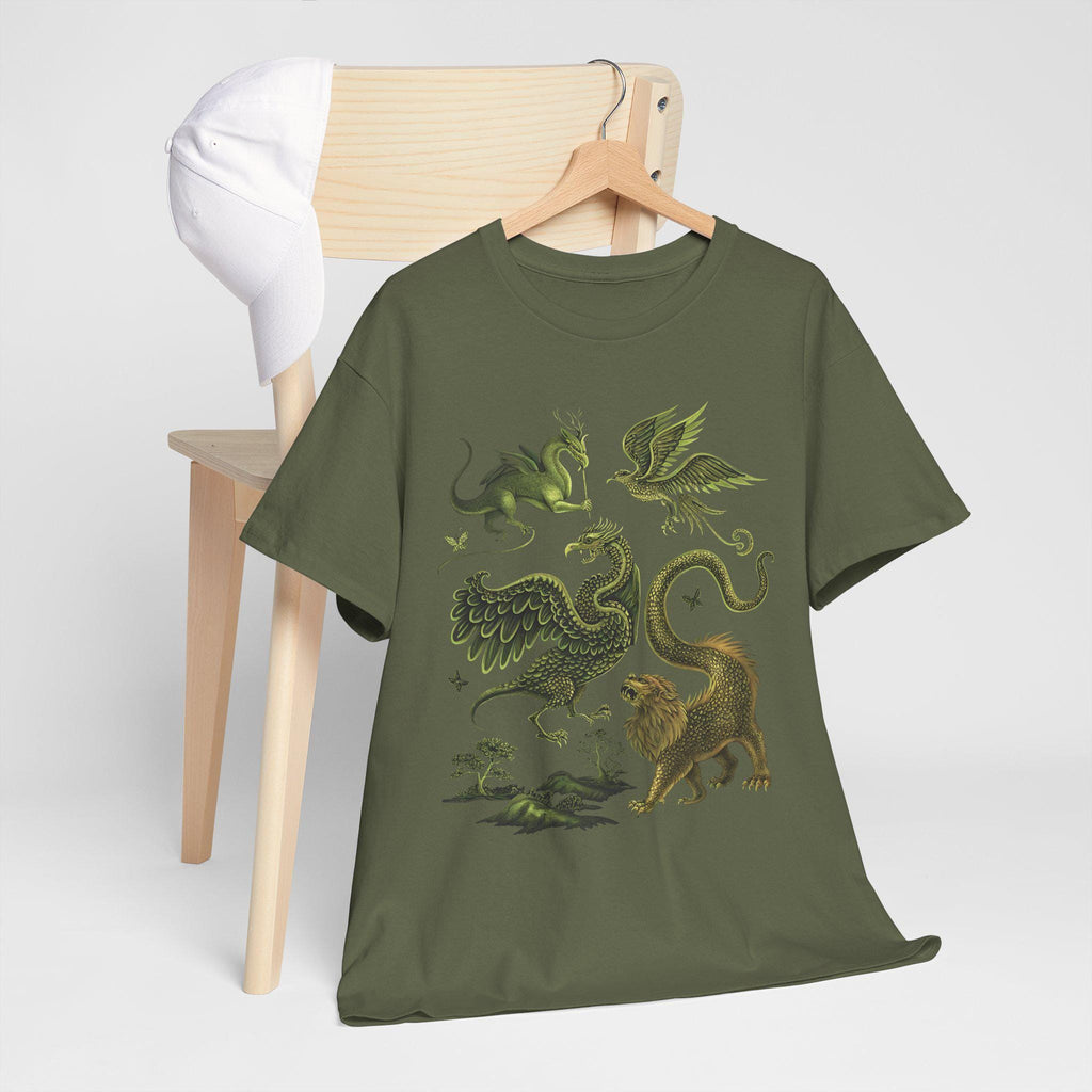 Castlecore Graphic T-Shirt: Medieval Fantasy, Mythical Creatures