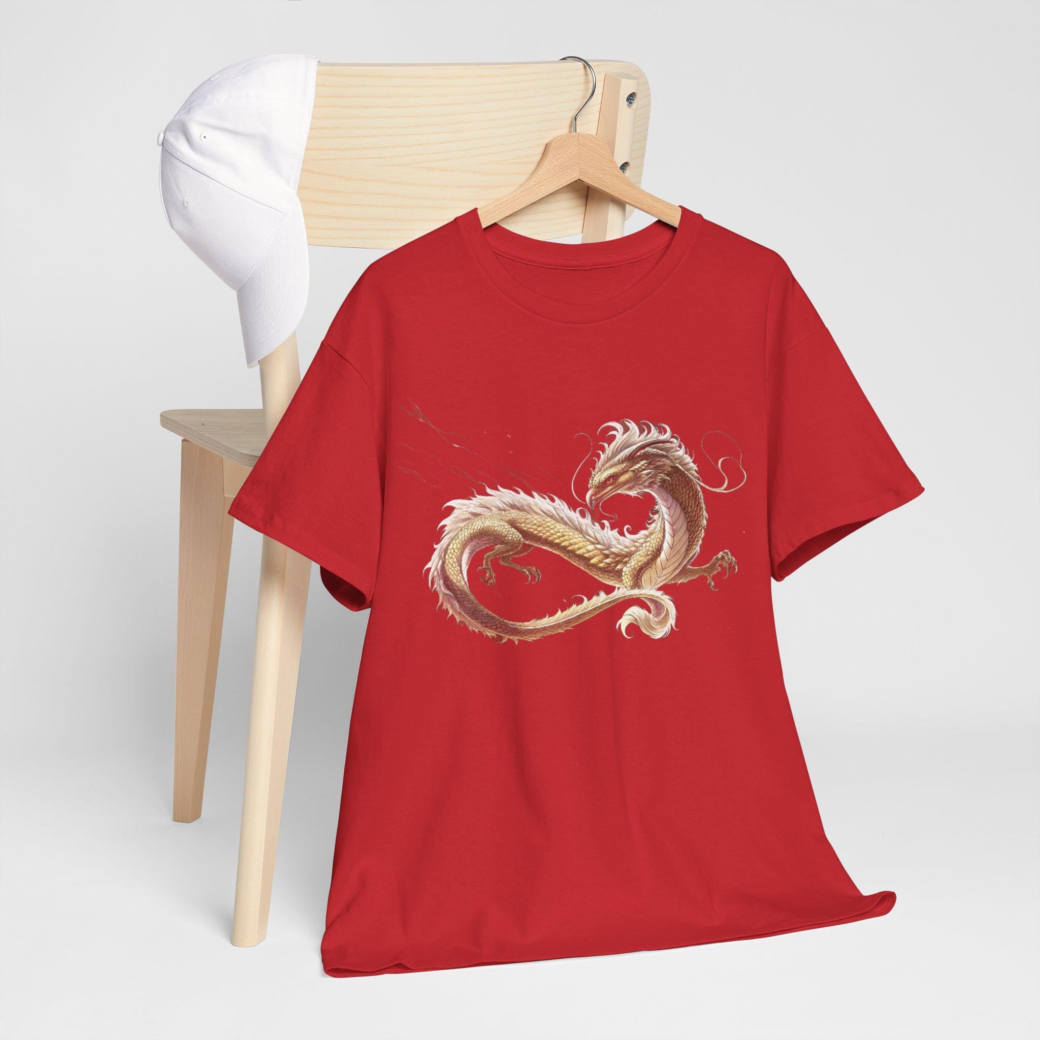 Celestial Dragon Graphic Tee, Mythical Fantasy Unisex Shirt