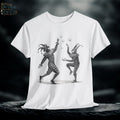 Juggling Jesters Gothic Tee: Medieval Castlecore Graphic T-Shirt