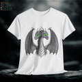 Two-Headed Dragon T-Shirt: Hand-Drawn Medieval Gothic Fantasy Tee