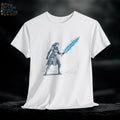 Female Knight T-Shirt: Medieval Sword Fantasy Graphic Tee