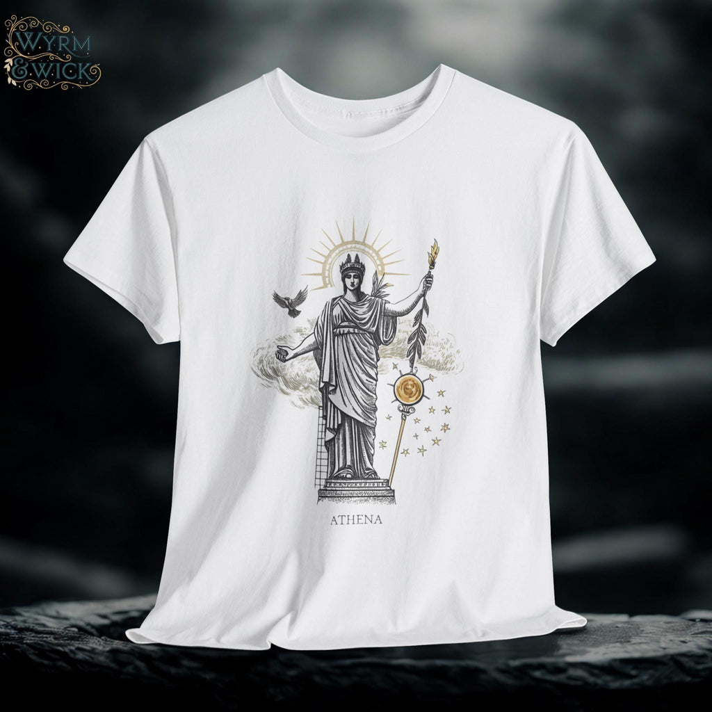 Athena Greek Goddess Graphic Tee: Mythical Art Unisex Top
