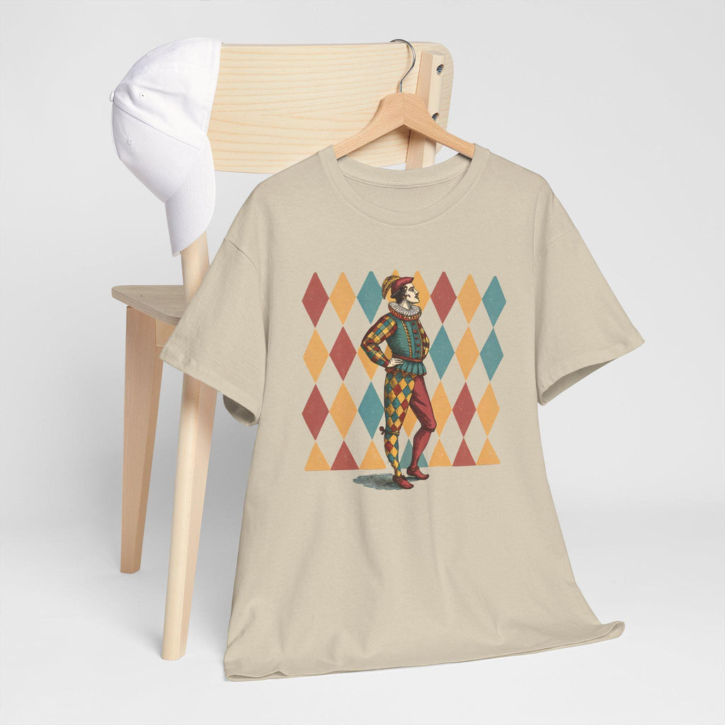 Jester Graphic Tee: Castlecore Medieval Renaissance Costume Top