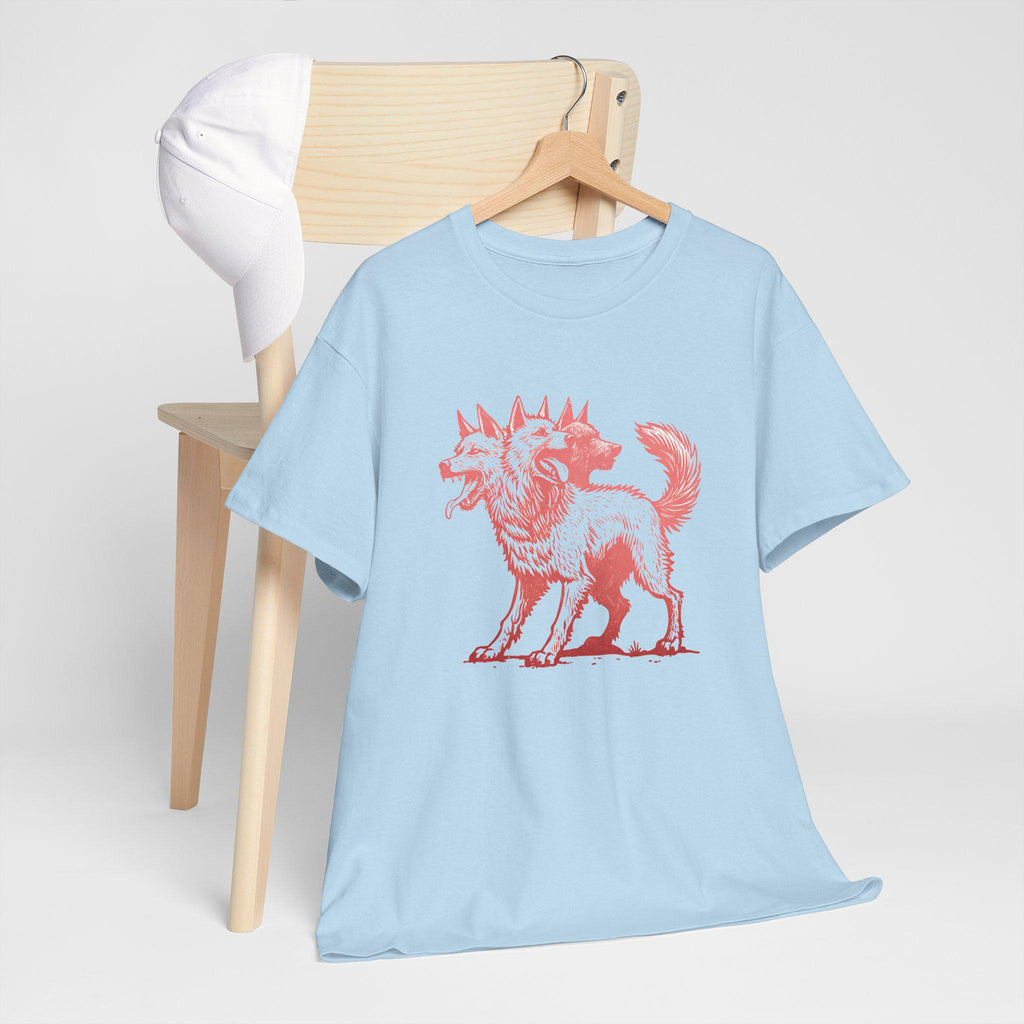 Cerberus Graphic Tee: Three-Headed Dog Mythology Shirt