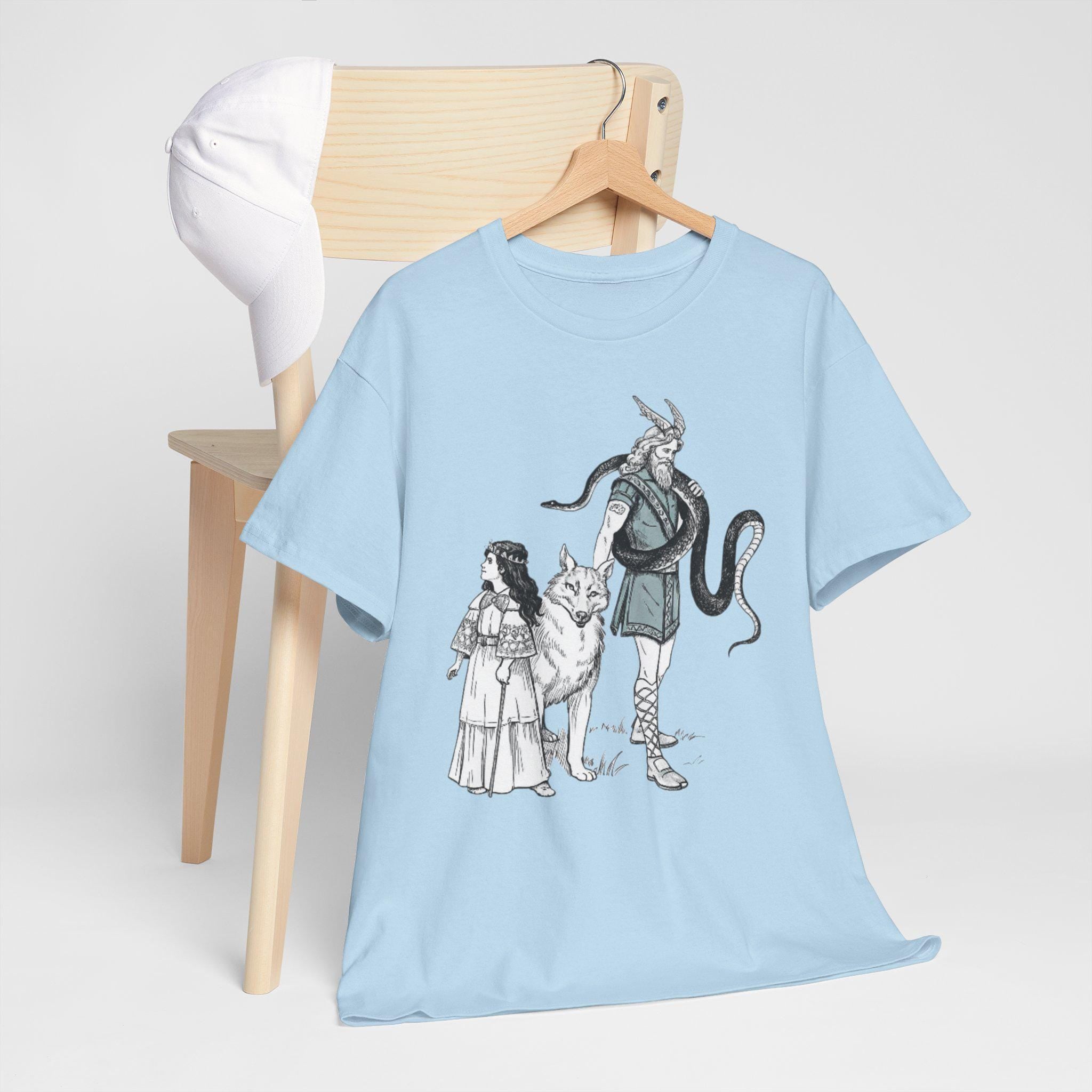 Loki Family Graphic Tee, Norse Mythology Shirt
