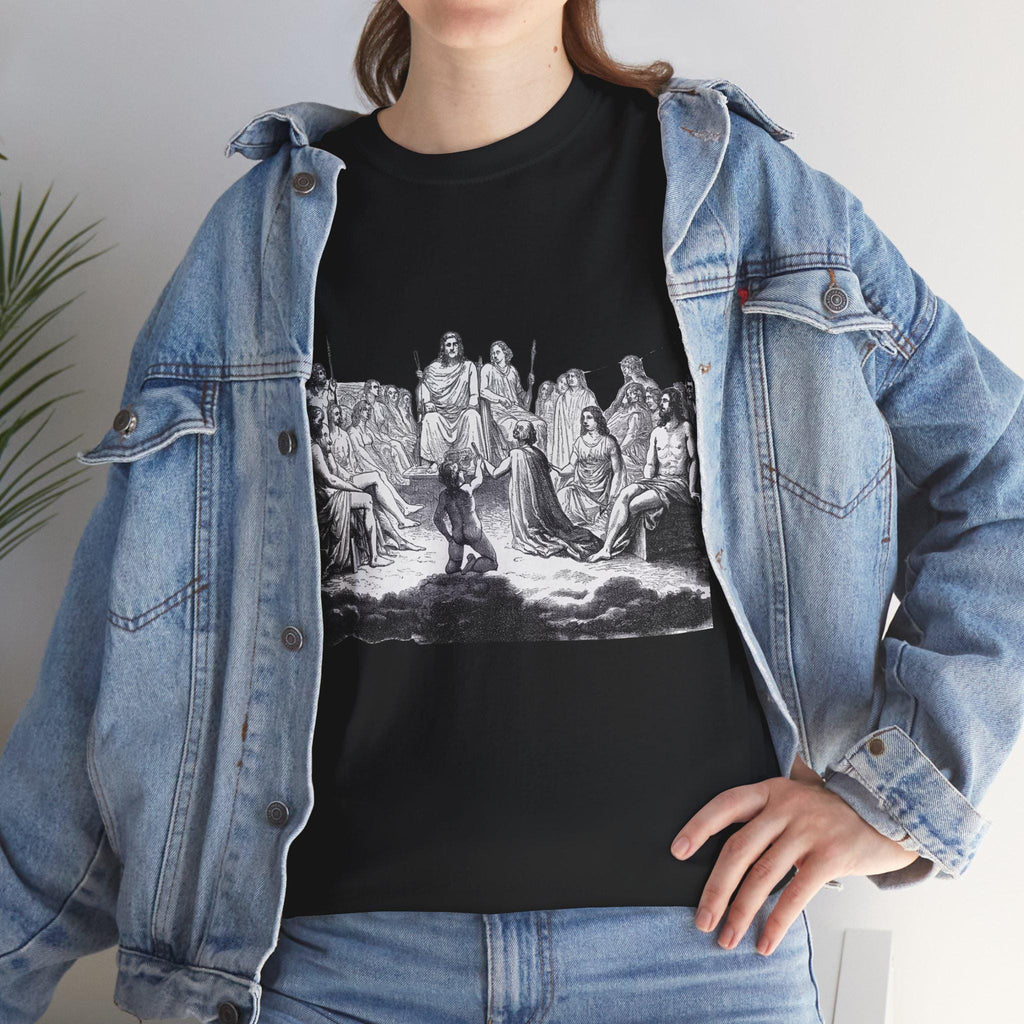 Greek Gods Graphic Tee: Hand-Drawn Mythology Unisex T-Shirt