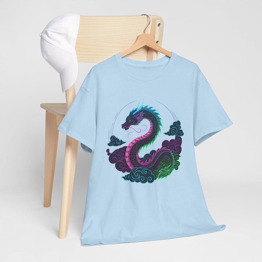 Cosmic Dragon Graphic Tee: Mystical Fantasy Unisex Shirt