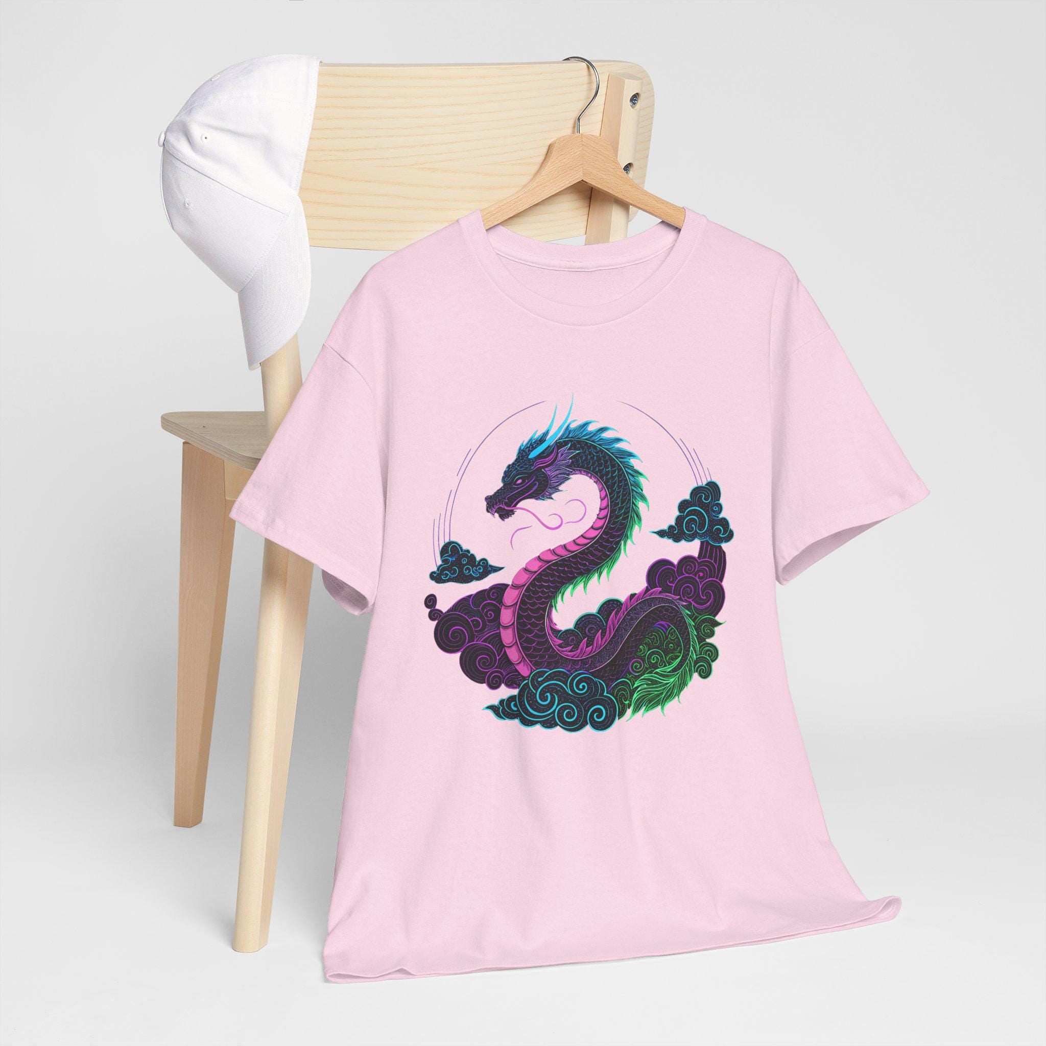 Cosmic Dragon Graphic Tee: Mystical Fantasy Unisex Shirt