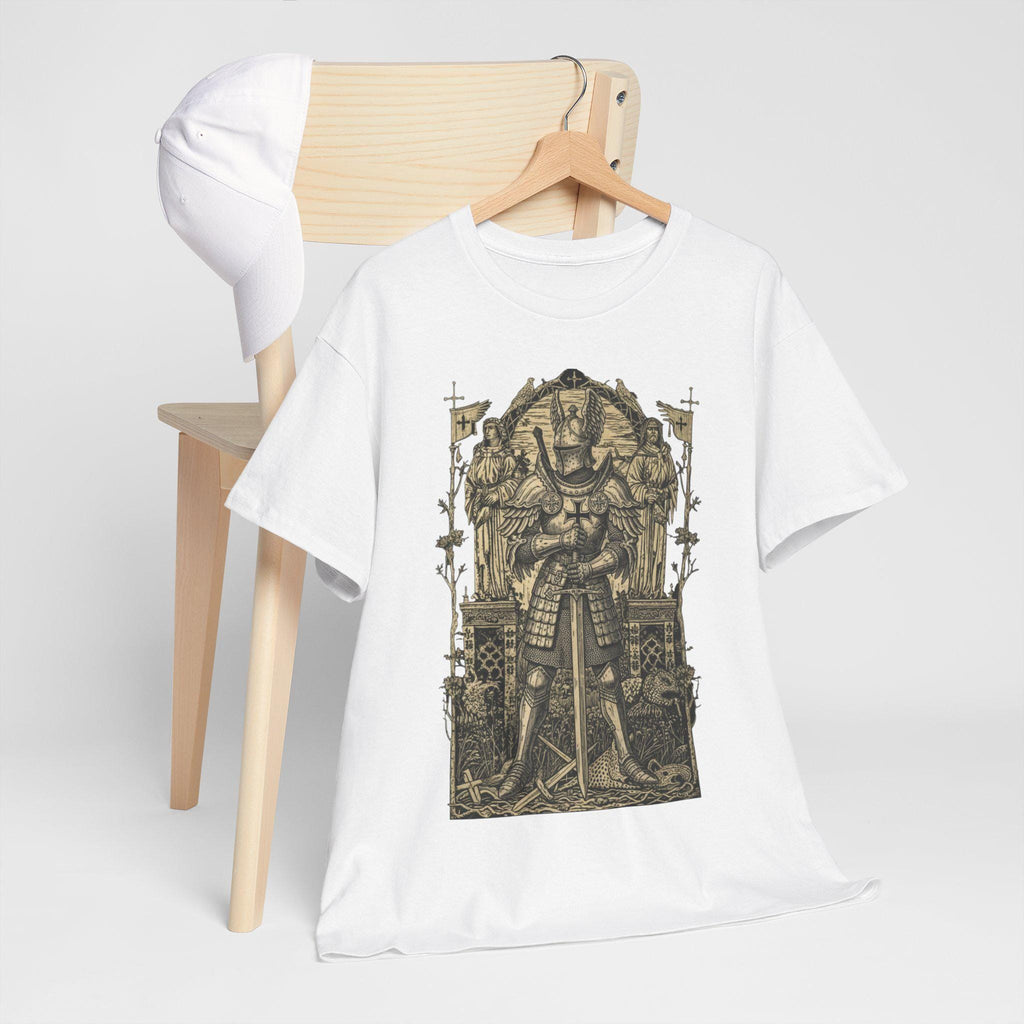 Castlecore Knight graphic tee | Medieval Armor Illustration