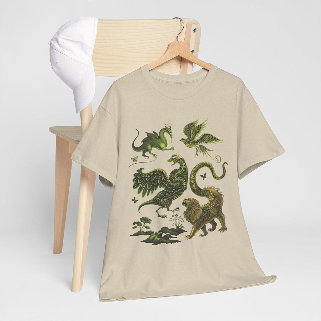 Castlecore Graphic T-Shirt: Medieval Fantasy, Mythical Creatures