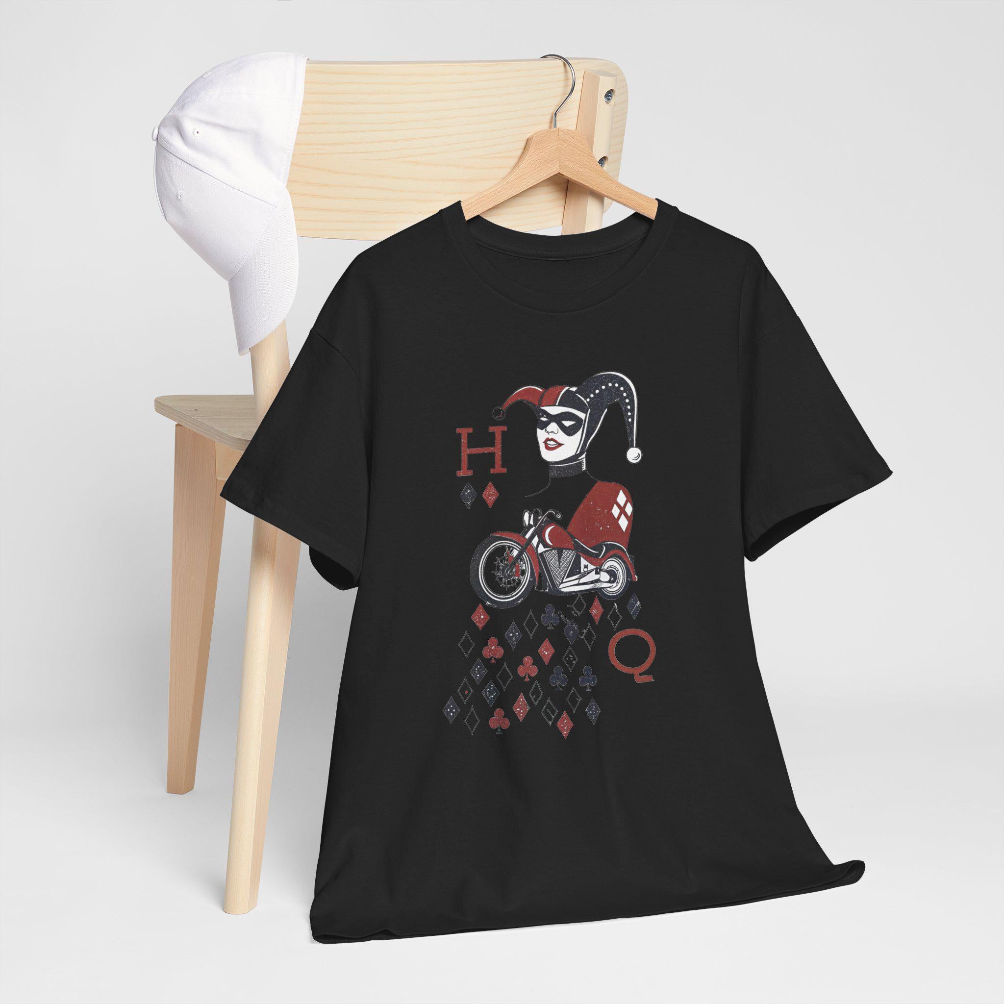 Harlequin Jester Graphic Tee: Vintage Circus Clown Top