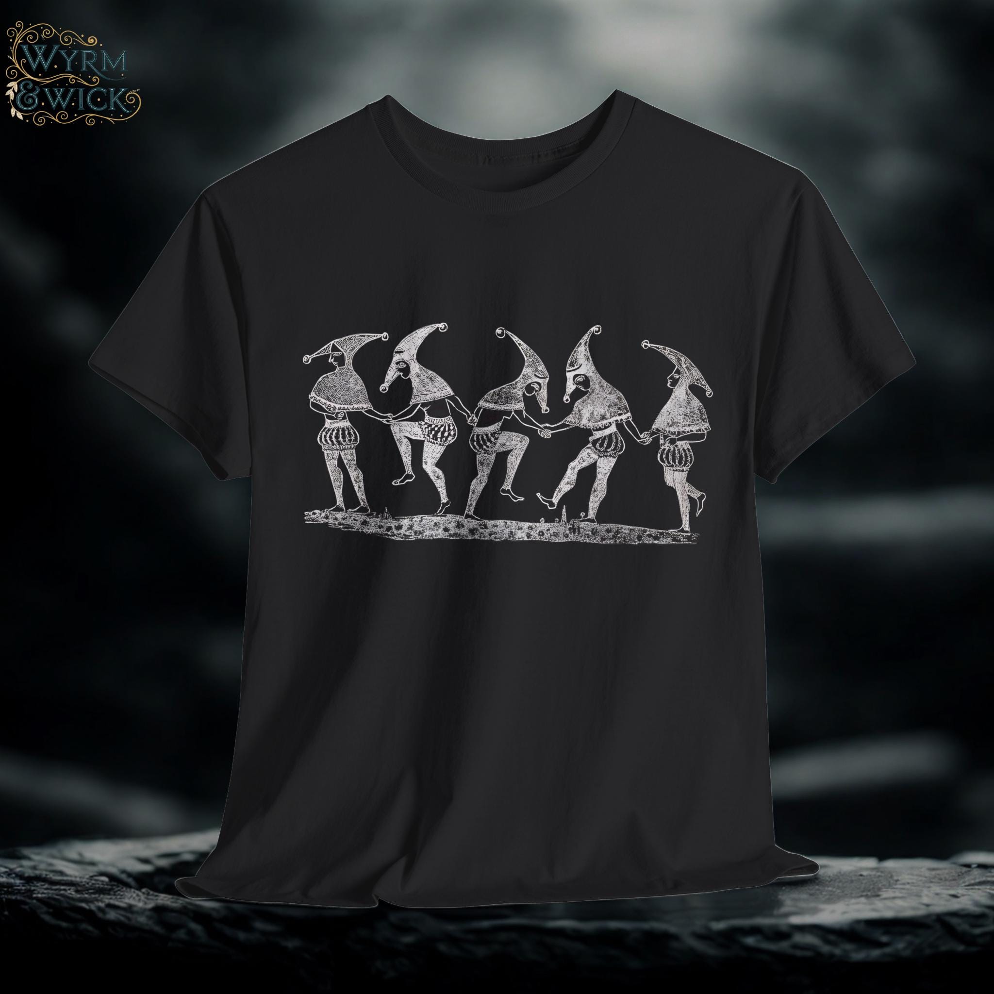 Vintage Medieval Jesters Graphic Tee: Castlecore Renaissance Costume