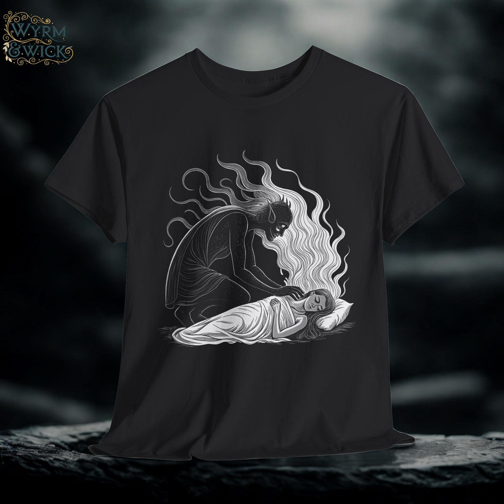Mare Dream Demon Graphic Tee, Mystical Horror Design
