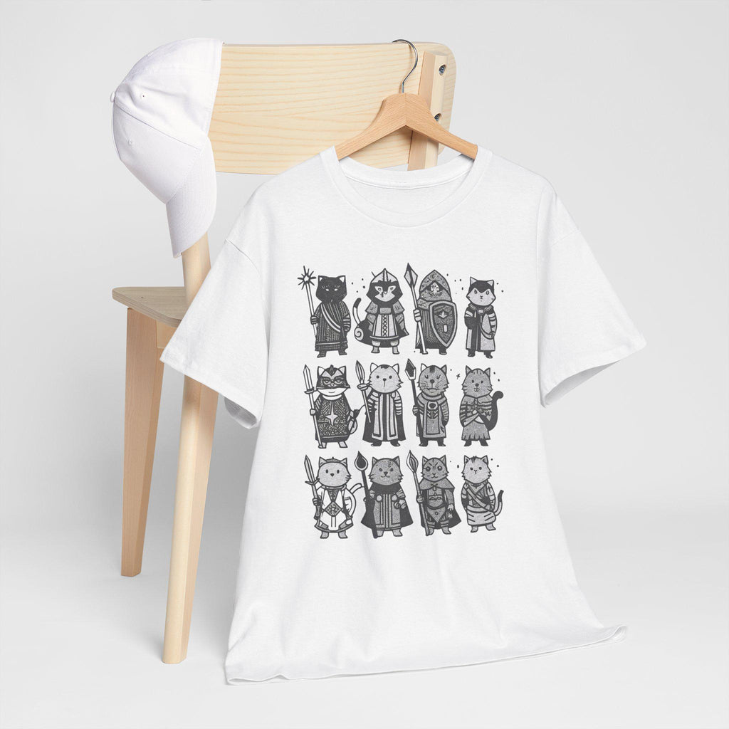 Medieval Cats T-Shirt: Fantasy Renaissance Cat Lover Tee