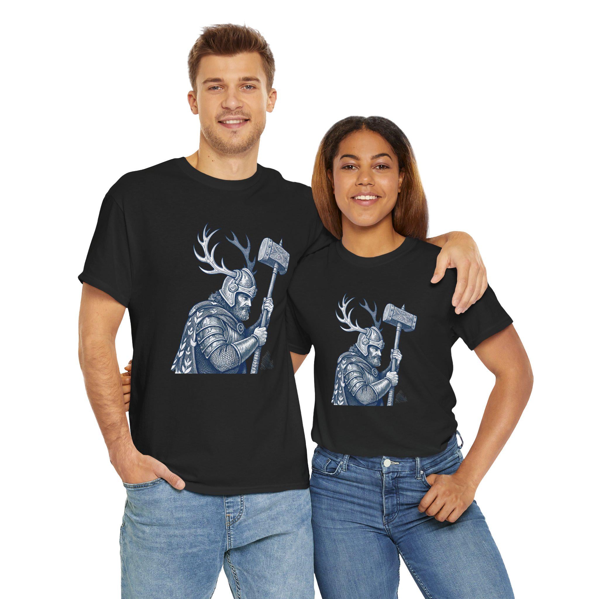 Castlecore Rebellion Tee: Medieval Fantasy Graphic, Sustainable Cotton