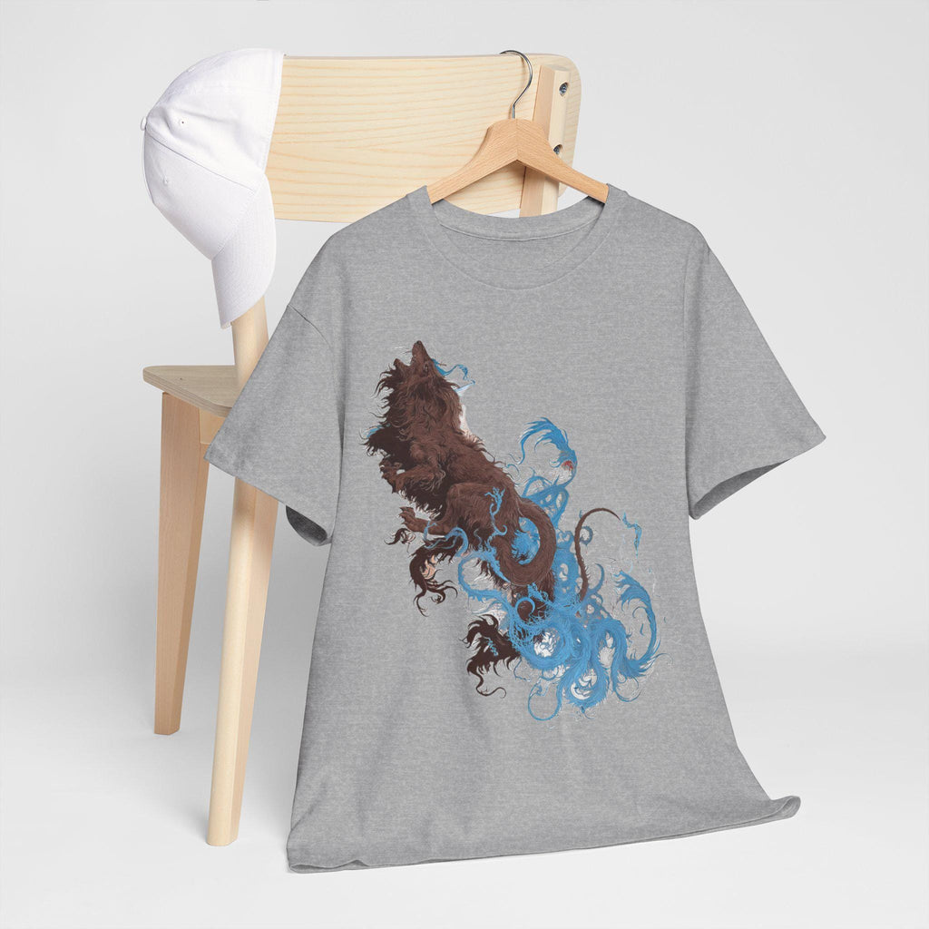 Blue Venom Mythical Bear Graphic Tee - Fantasy Unisex Cotton Shirt