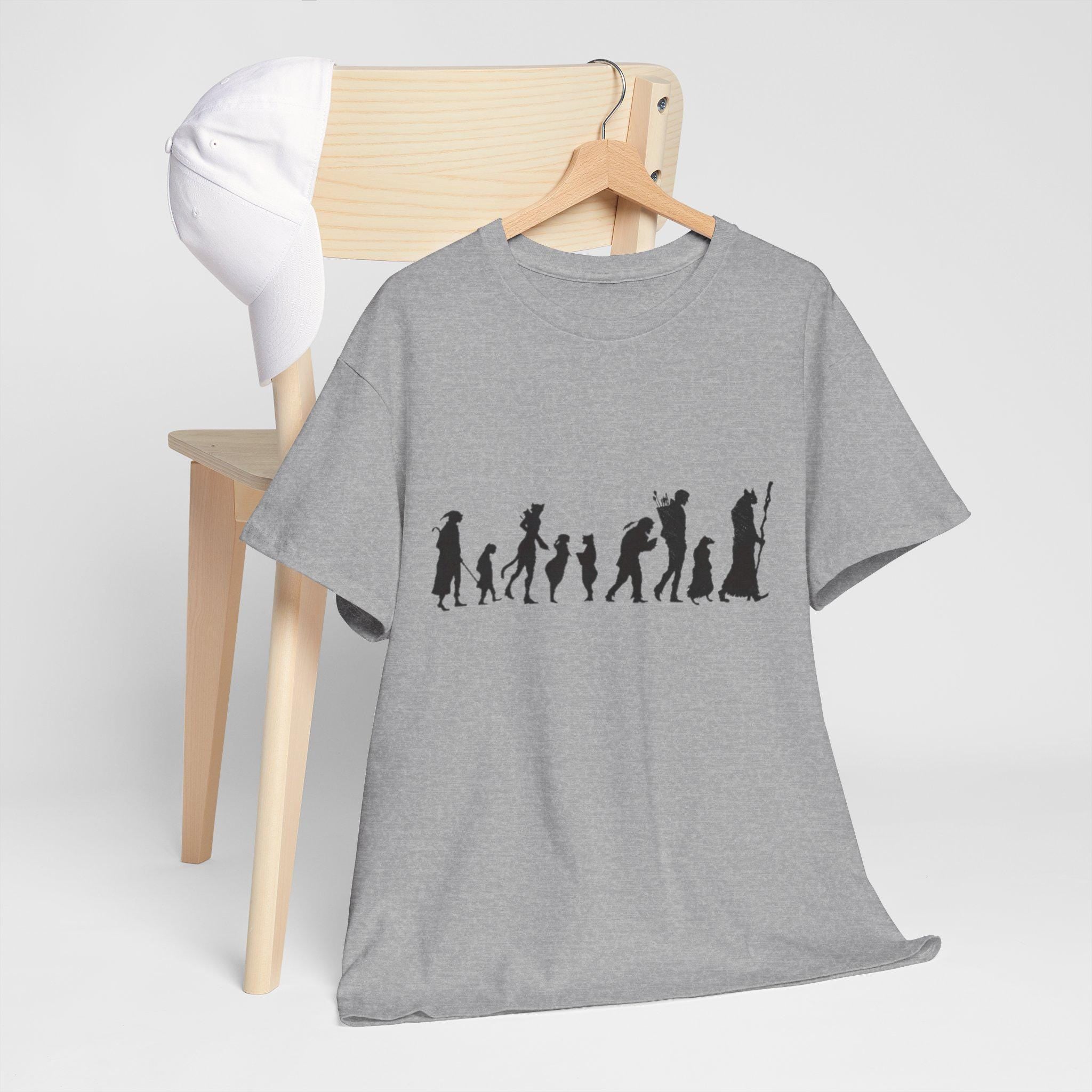 Fellowship of Cats Tee: Medieval Castlecore Graphic Shirt