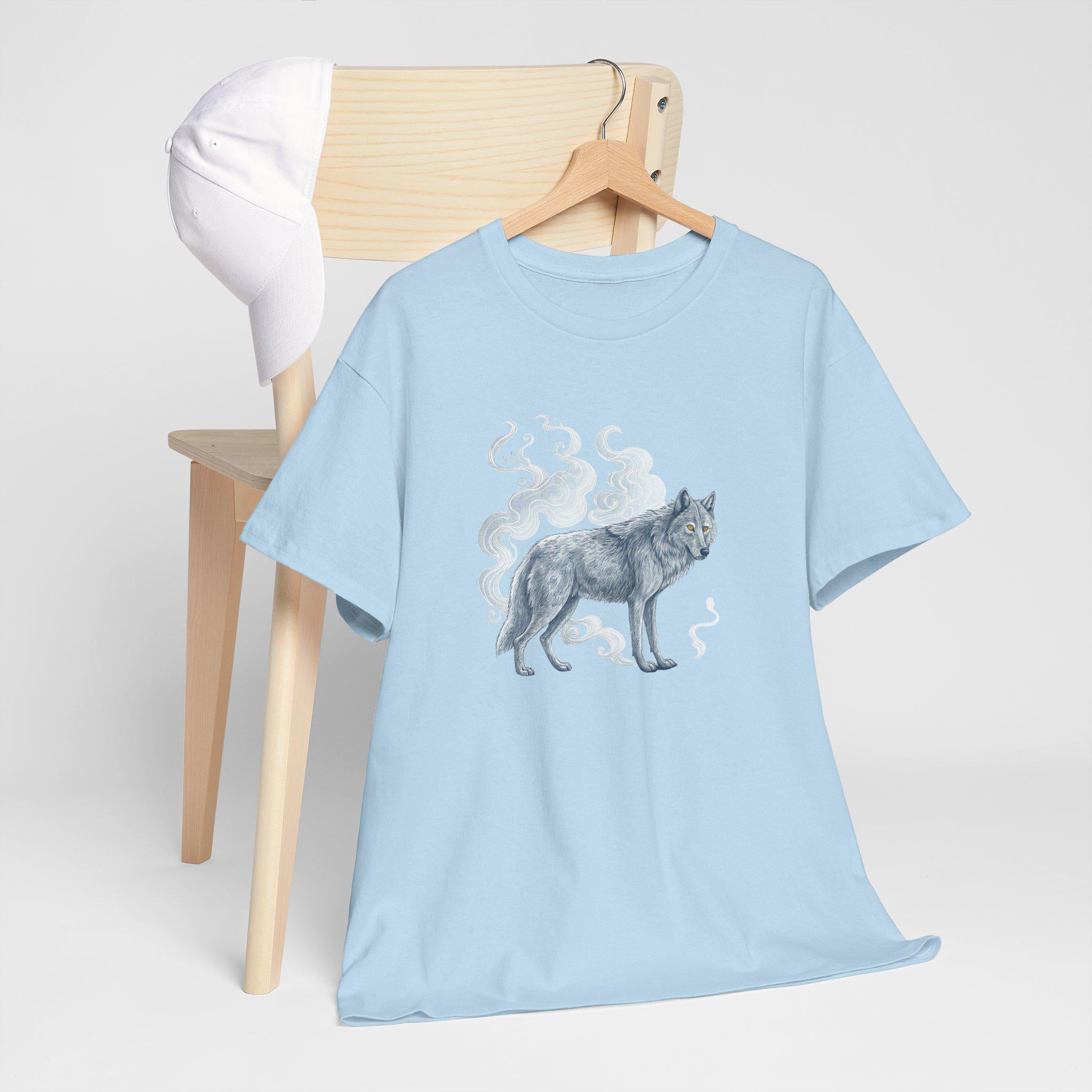 Ethereal Wolf Graphic T-Shirt: Mystical Fantasy Tee