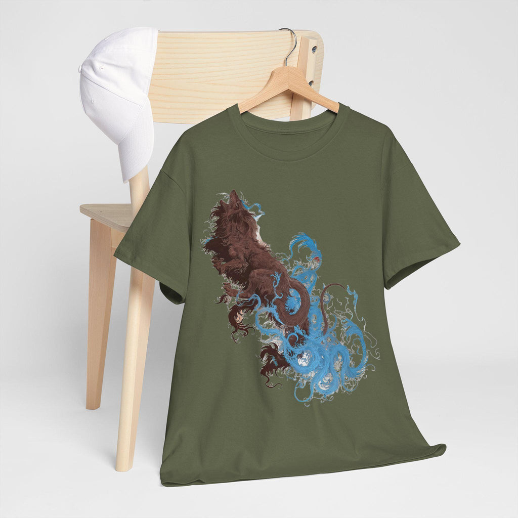 Blue Venom Mythical Bear Graphic Tee - Fantasy Unisex Cotton Shirt