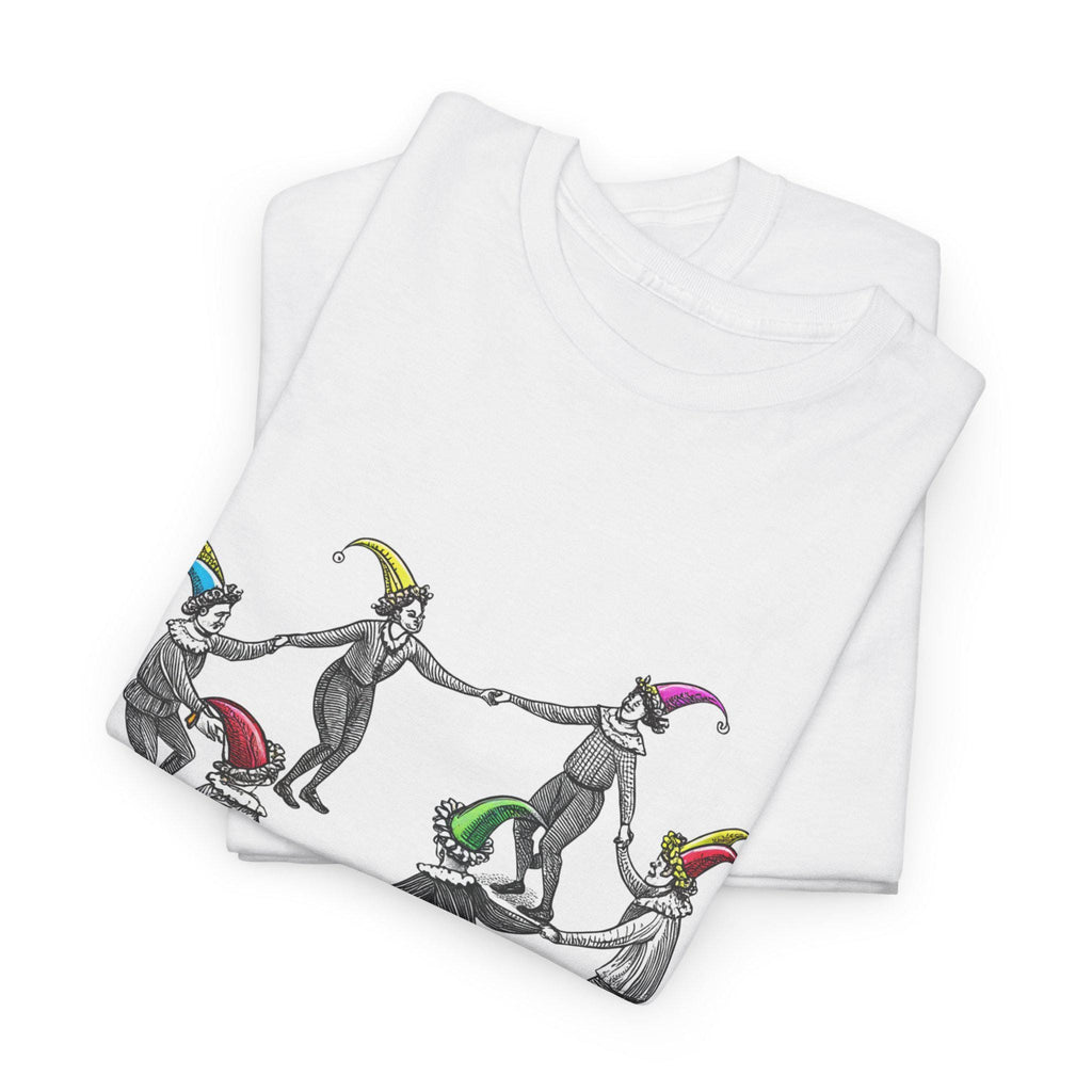 Jesters Party Graphic Tee: Fantasy Medieval Cotton Shirt