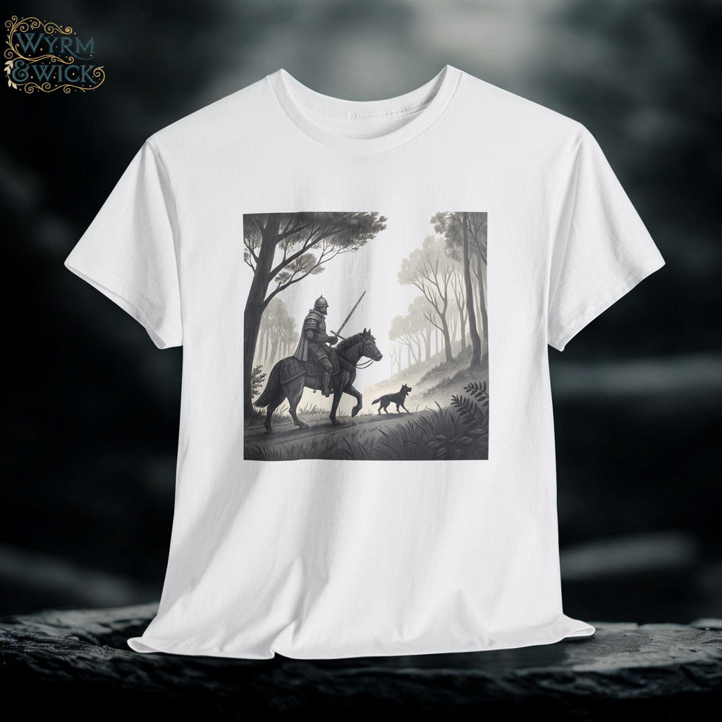 Medieval Knight Graphic Tee: Renaissance Warrior Cotton T-Shirt