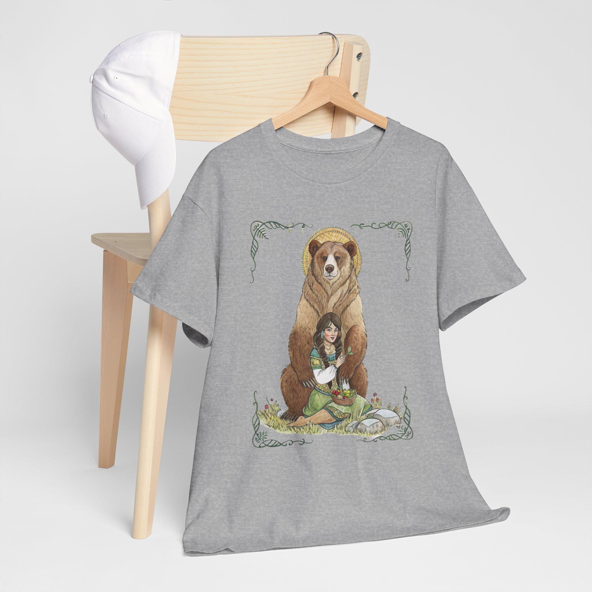 Artio Bear Goddess T-Shirt: Mythical Fantasy Graphic Tee