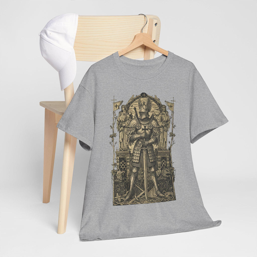 Castlecore Knight graphic tee | Medieval Armor Illustration