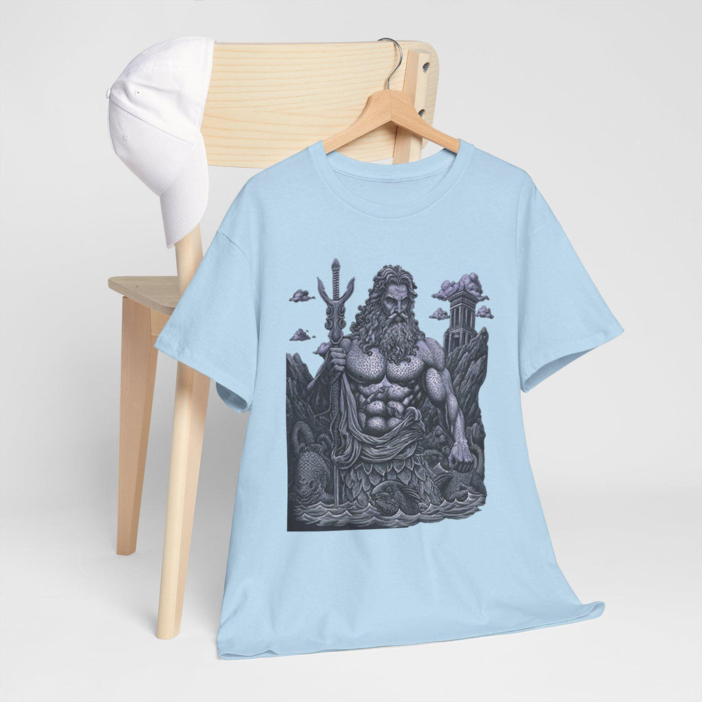Poseidon Graphic Tee: Greek Mythology Ocean God T-Shirt