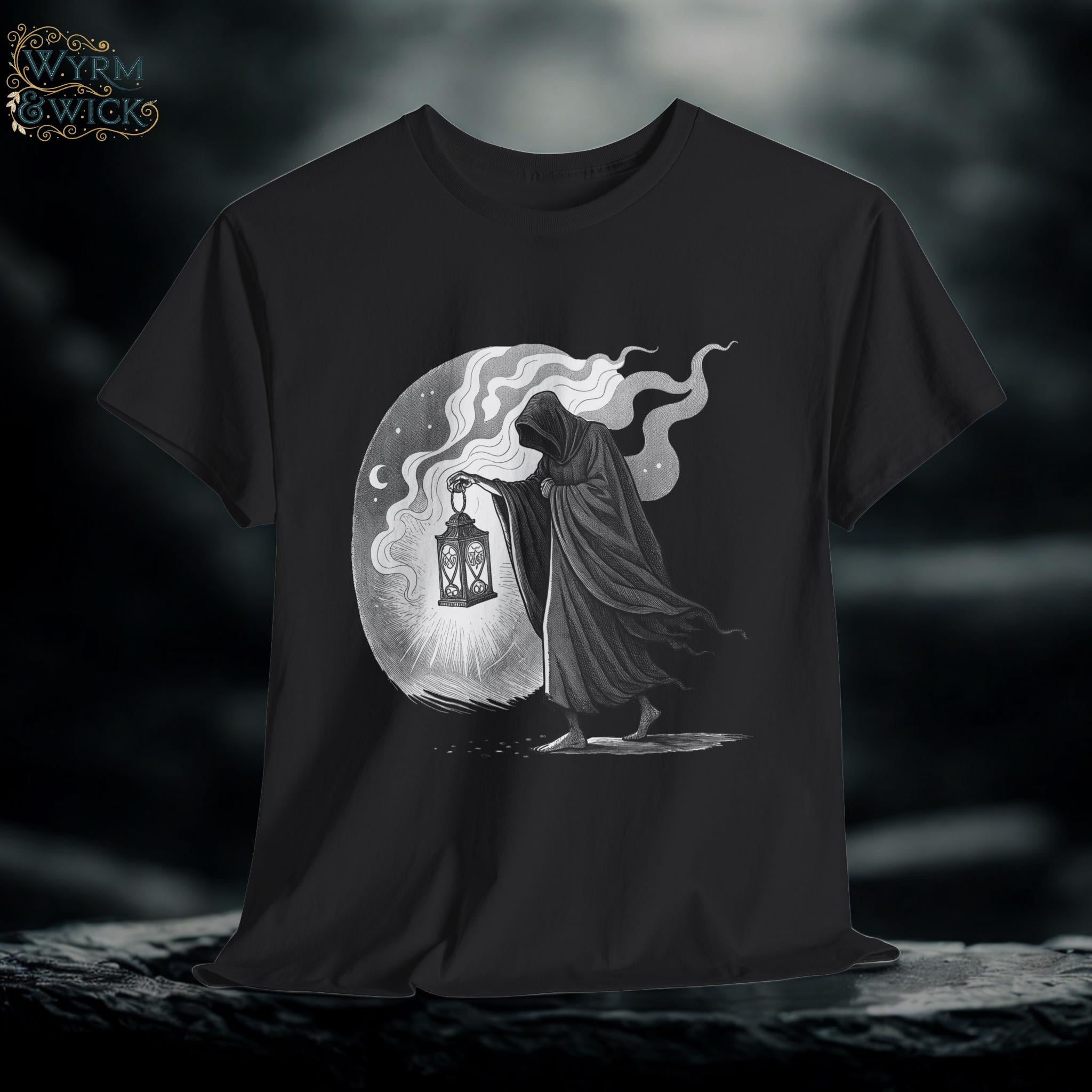 Gothic Horror Graphic Tee: The Lantern Bearer Unisex T-Shirt