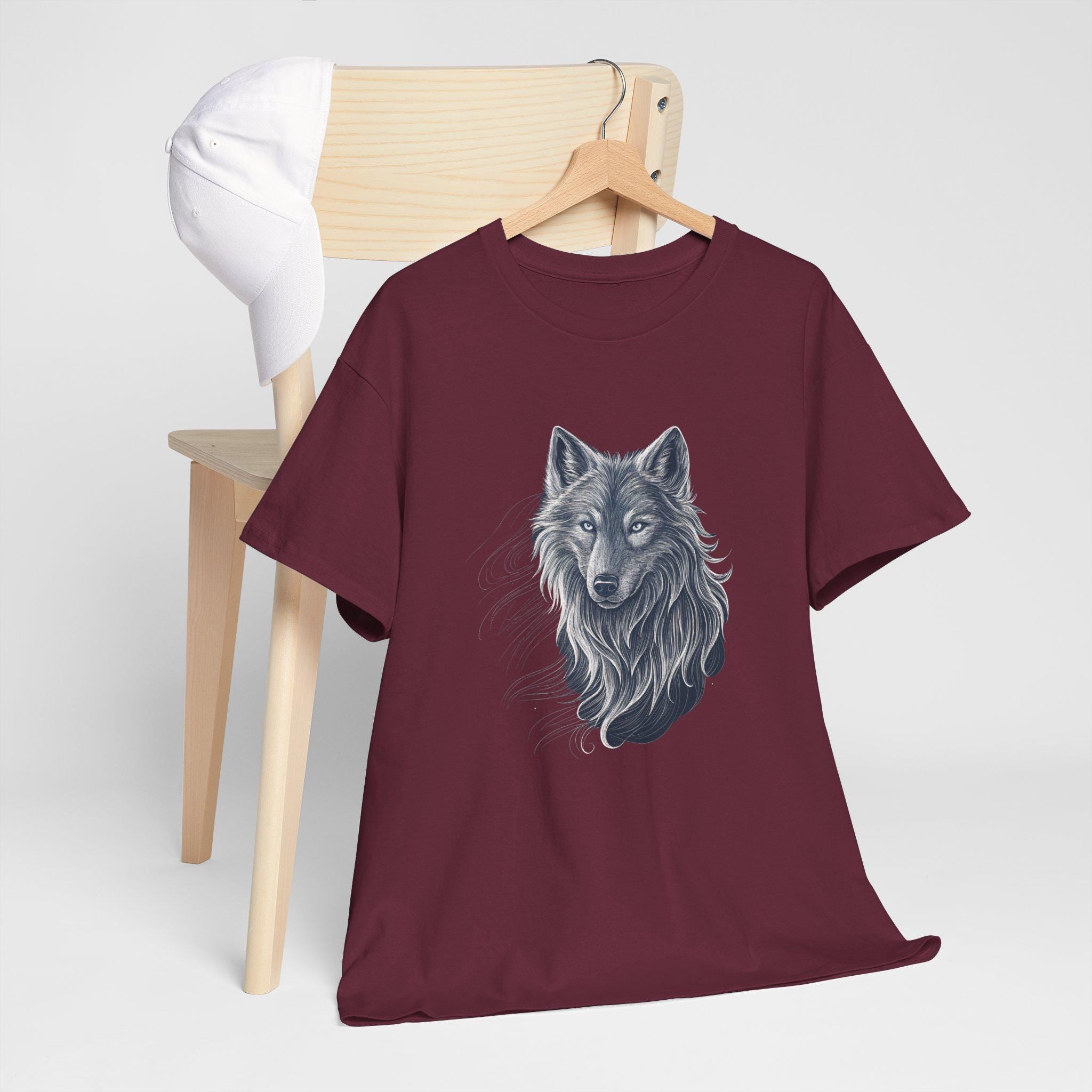 Ethereal Wolf Graphic Tee: Gothic Fantasy Unisex T-Shirt