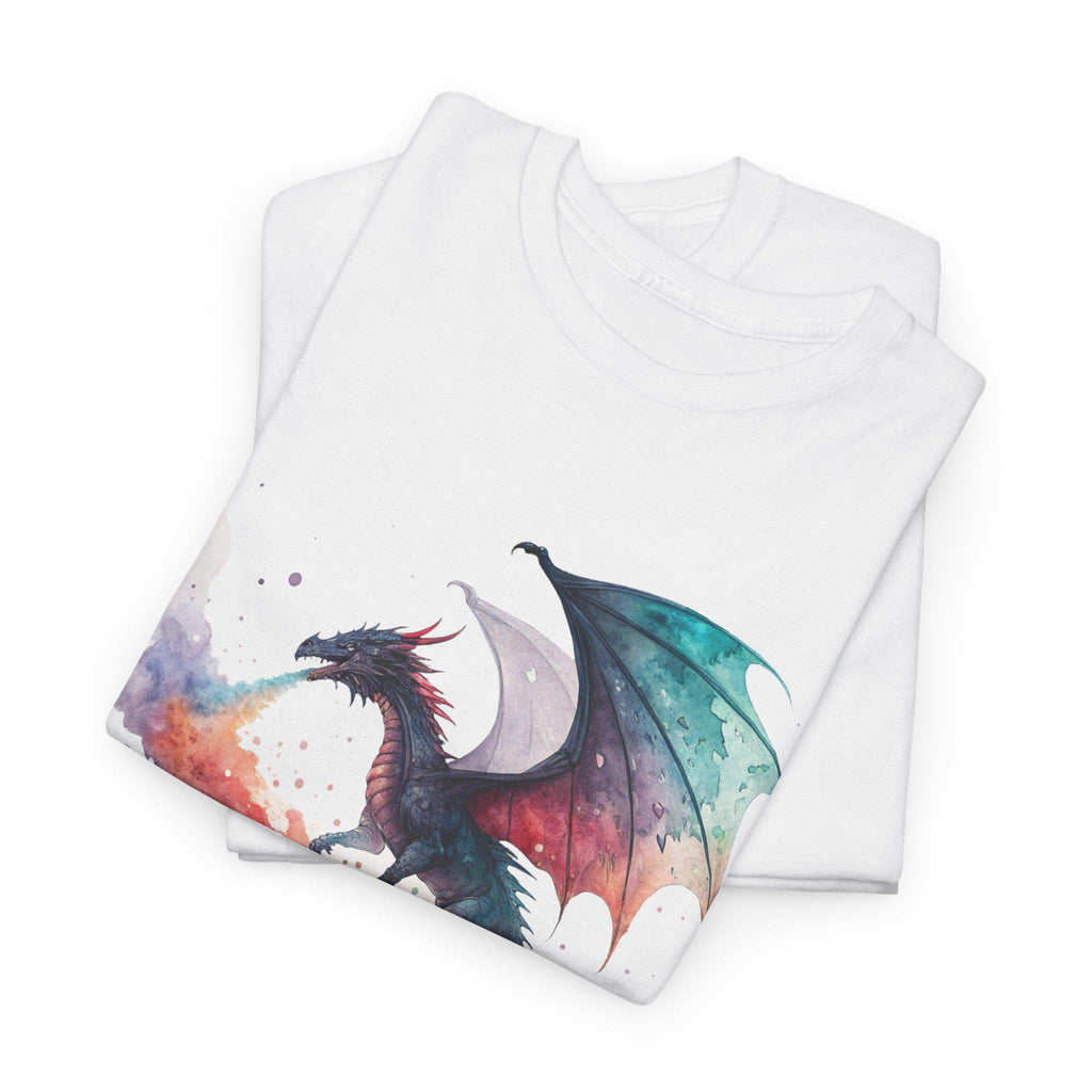 Gothic Dragon Graphic Tee: Medieval Fire-Breathing Shirt