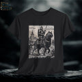 Knight Riding Cat T-Shirt: Castlecore Medieval Graphic Tee