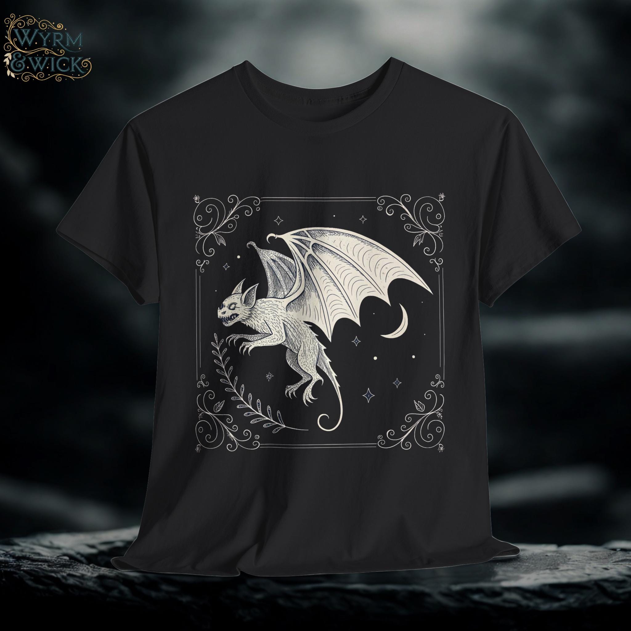 Gargoyle Graphic Tee: Medieval Gothic T-Shirt, Renaissance Faire Top
