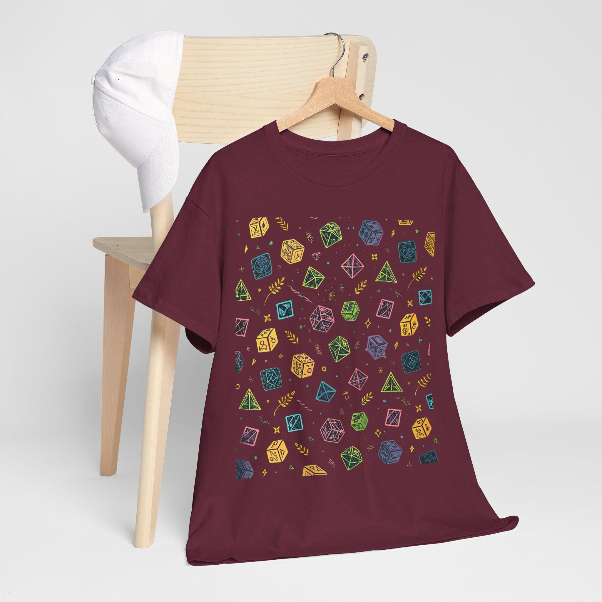 DnD Dice Graphic Tee: Unisex Gamer T-Shirt