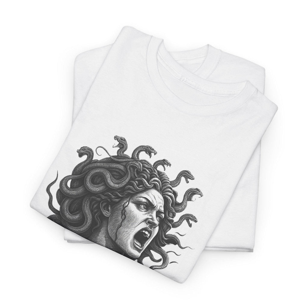 Medusa Graphic Tee: Vintage Mythology Serpent Shirt