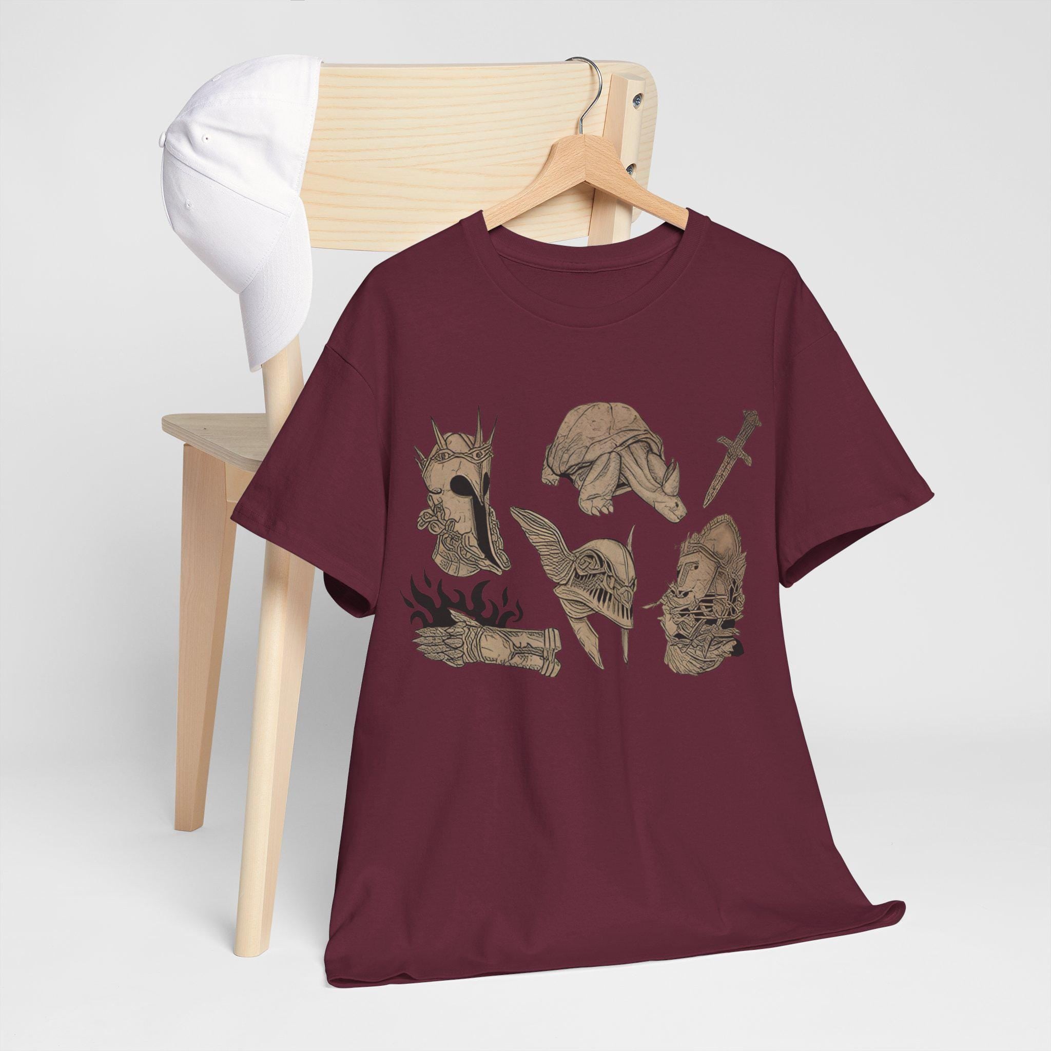 Elden Ring Graphic Tee: Hand-Drawn Castlecore Medieval Shirt