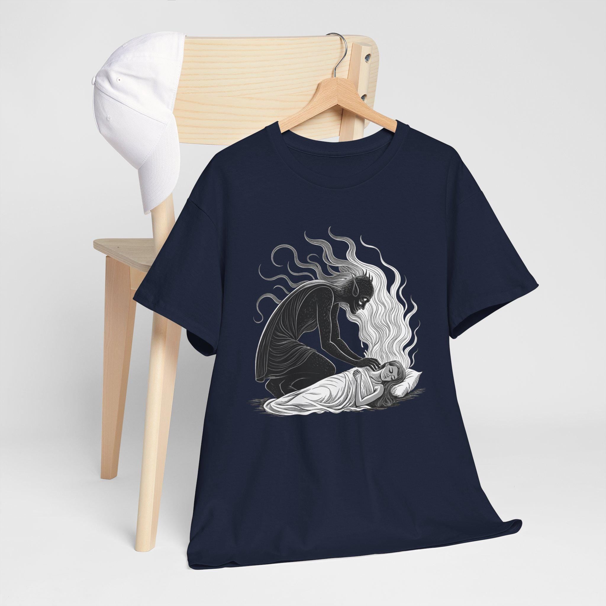 Mare Dream Demon Graphic Tee, Mystical Horror Design