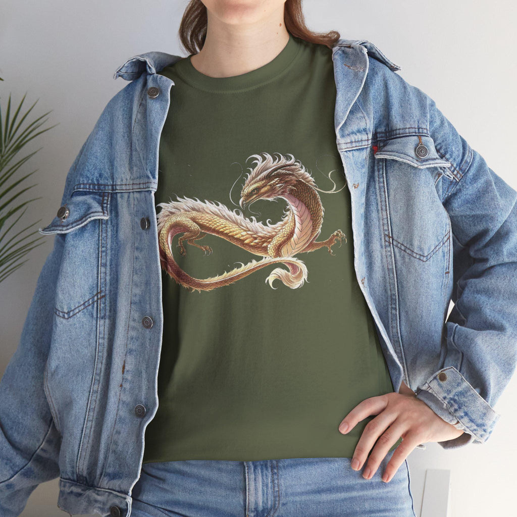 Celestial Dragon Graphic Tee, Mythical Fantasy Unisex Shirt