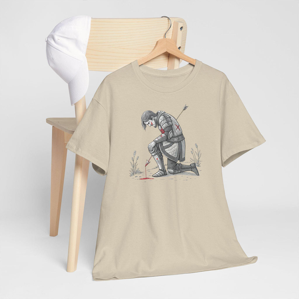 Fantasy Knight Arrow Tee: Medieval Graphic T-Shirt