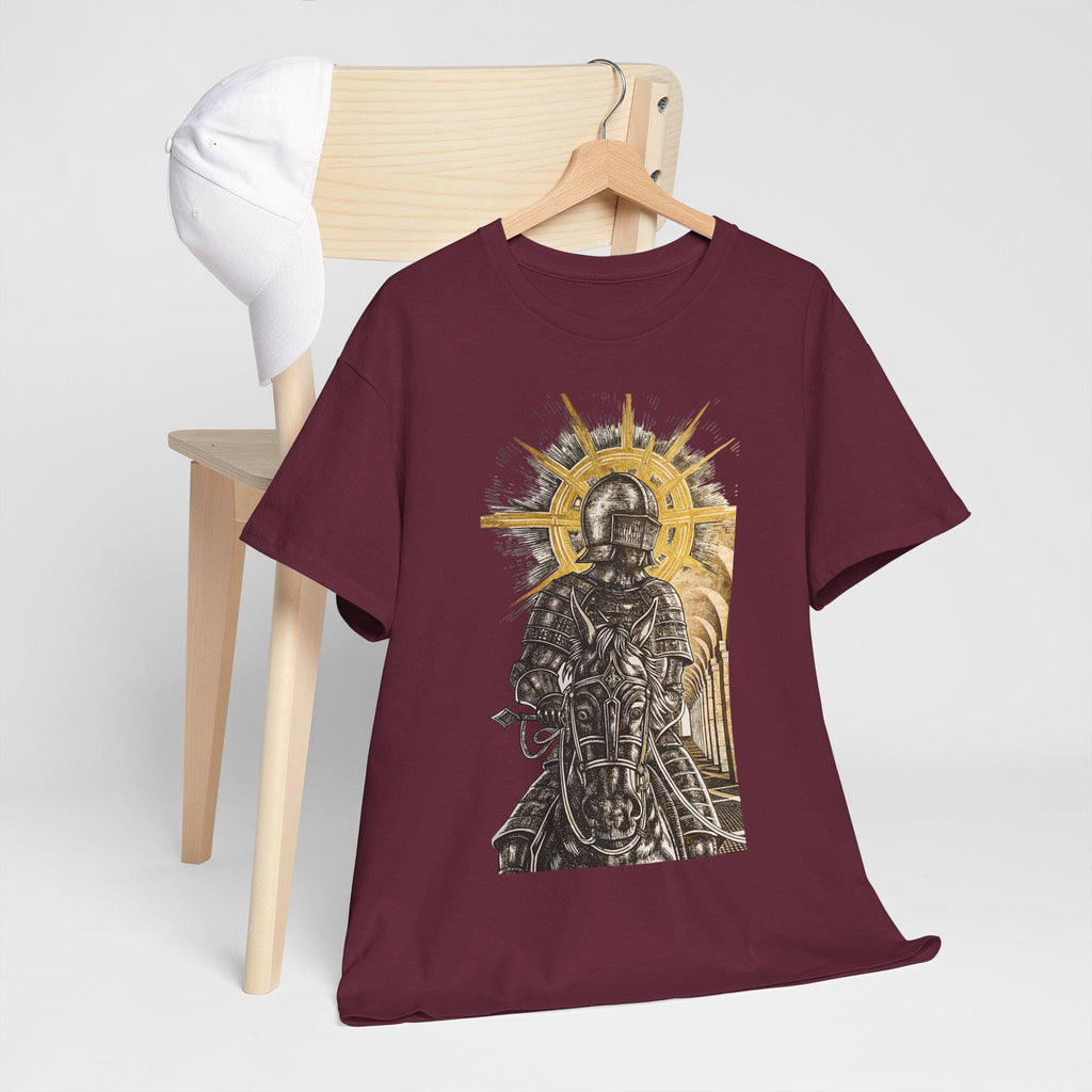 Castlecore Sun Knight Graphic Tee: Medieval Fantasy T-Shirt