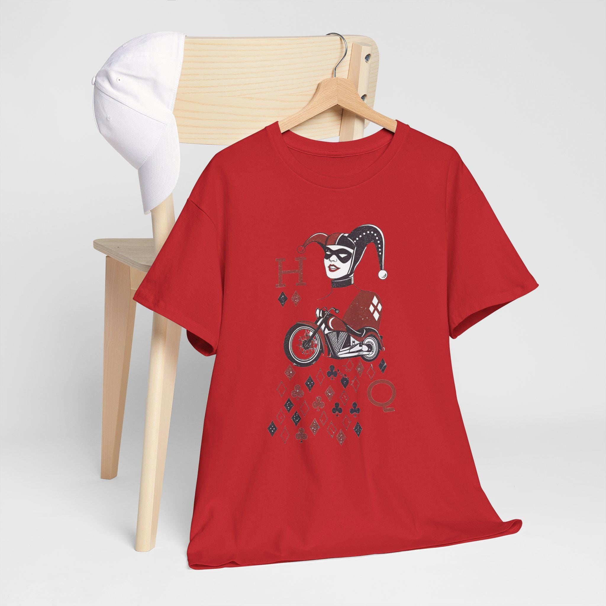 Harlequin Jester Graphic Tee: Vintage Circus Clown Top