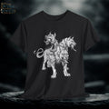Cerberus Graphic Tee: Mythical Three-Headed Dog Cotton T-Shirt
