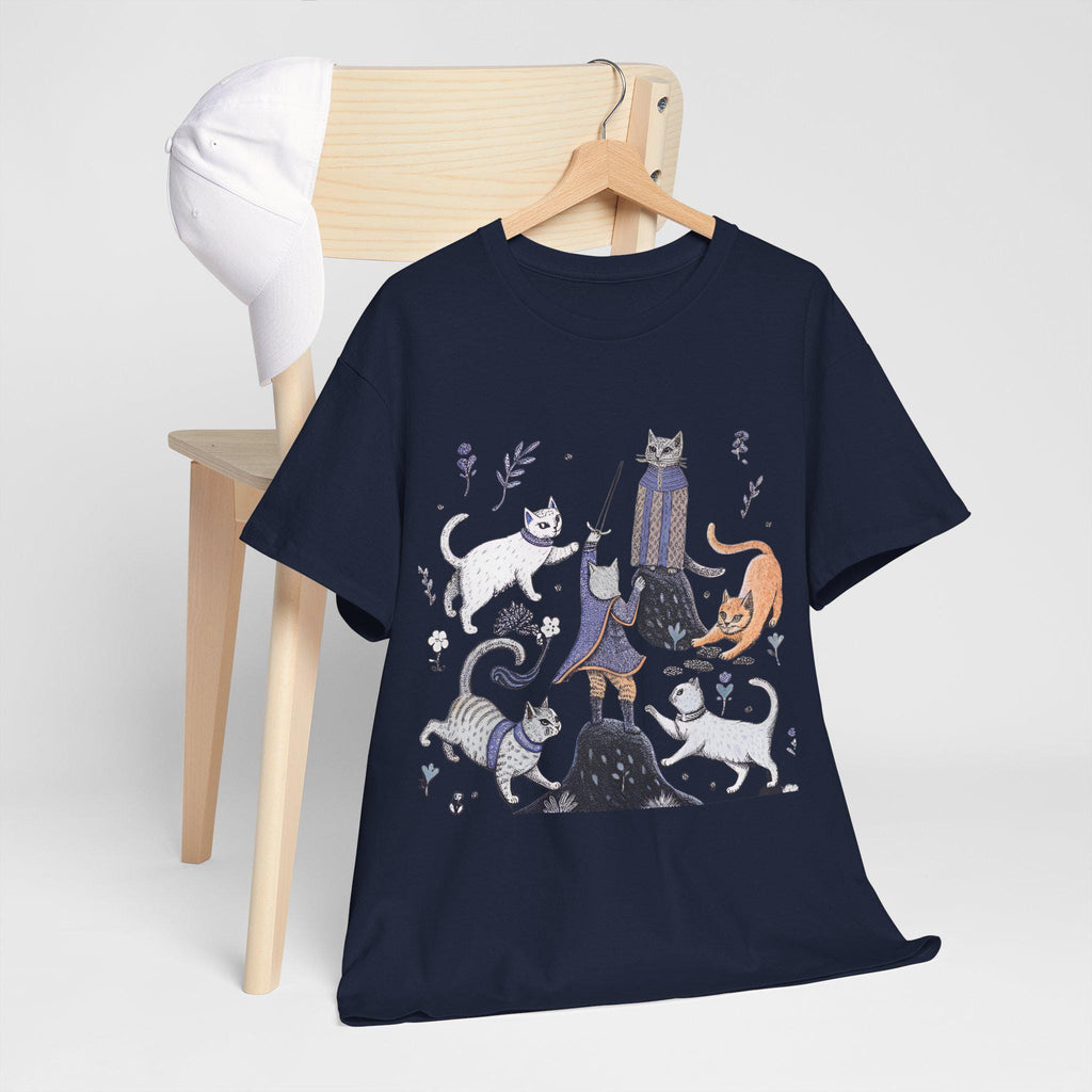 Castlecore Medieval Cat T-Shirt: Mythical Kingdom Unisex Tee