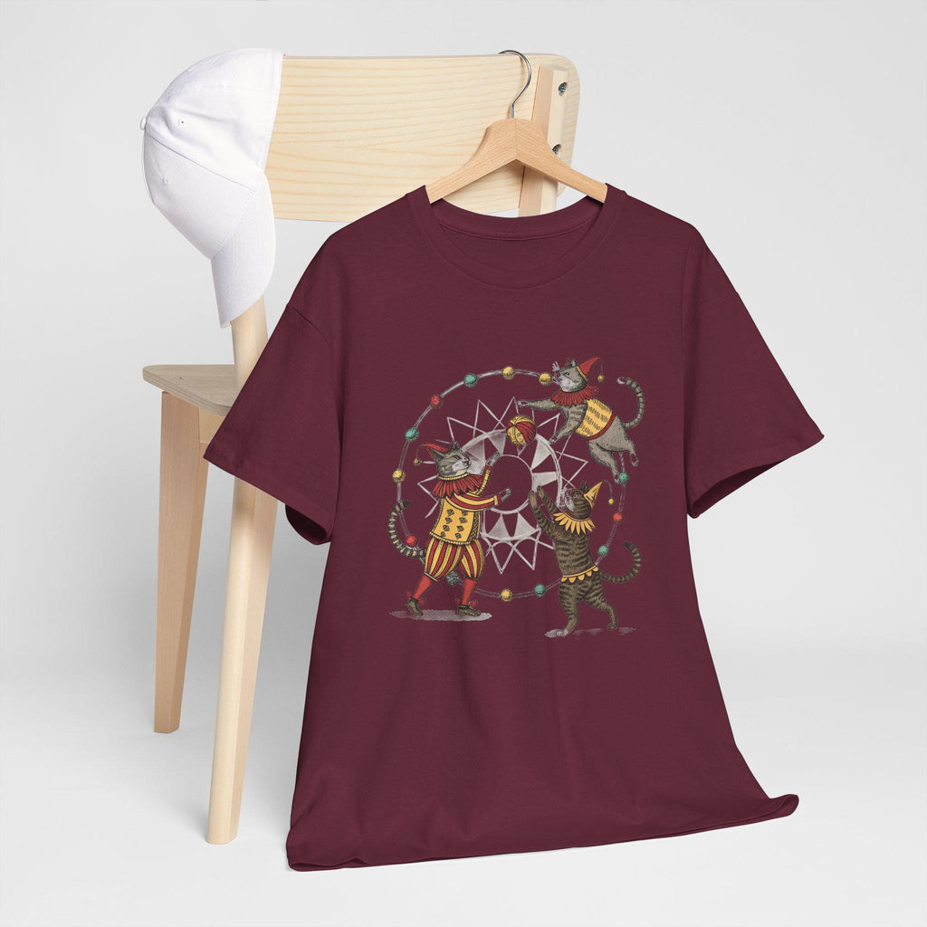 Medieval Cat Jesters Graphic Tee - Fantasy Castlecore Shirt