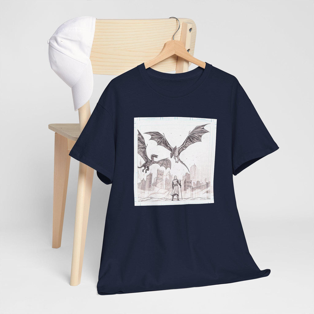 Game of Thrones Graphic Tee: King's Landing Fire Dragon Shirt