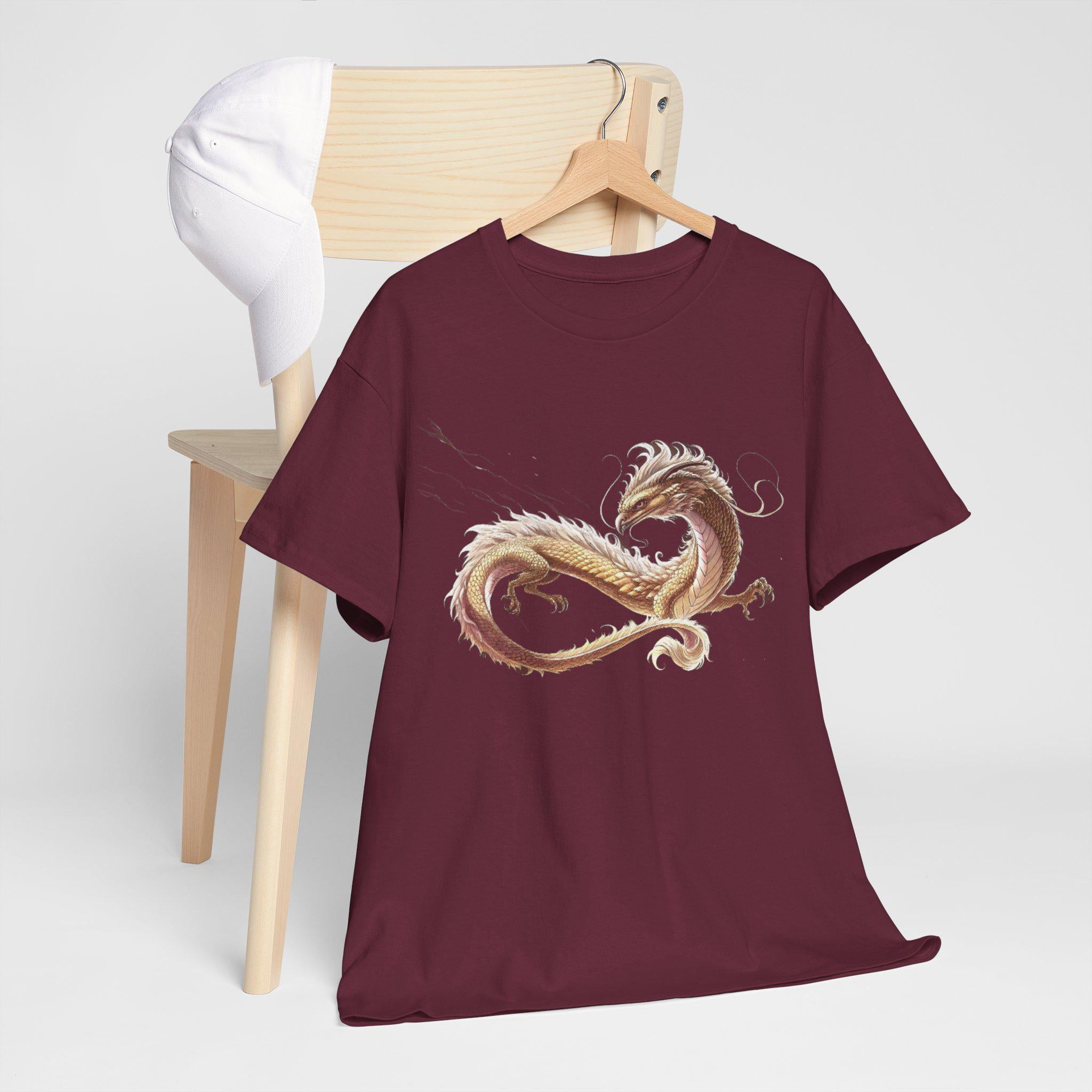 Celestial Dragon Graphic Tee, Mythical Fantasy Unisex Shirt