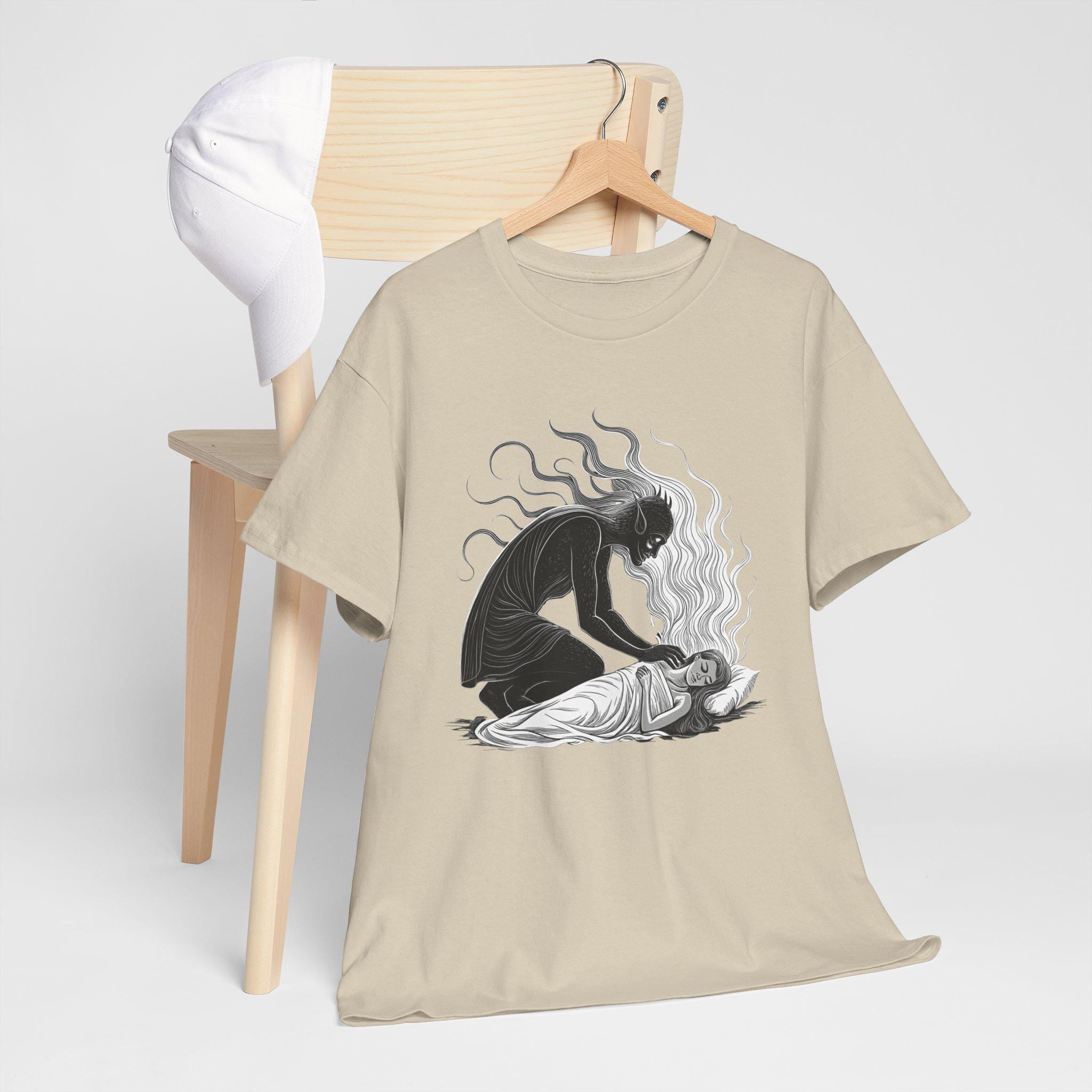 Mare Dream Demon Graphic Tee, Mystical Horror Design