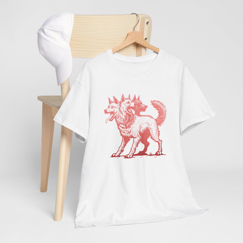 Cerberus Graphic Tee: Three-Headed Dog Mythology Shirt